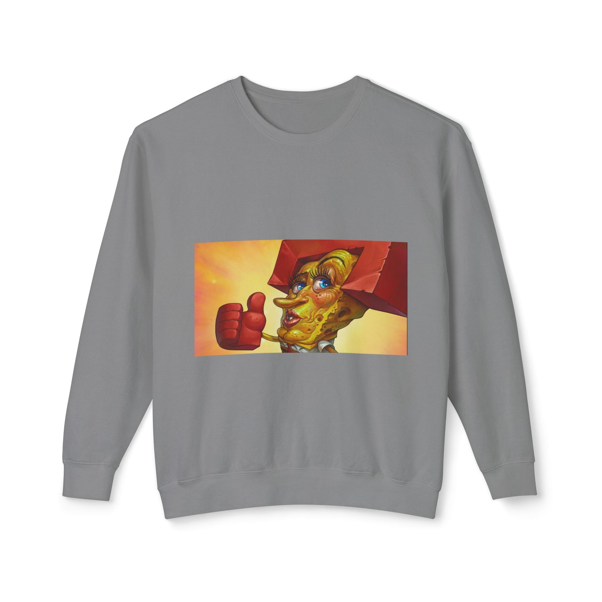Vibrant Art Sweatshirt, Unisex Lightweight Crewneck, Casual Artwear, Unique Gift for Art Lovers, Perfect for Any Season