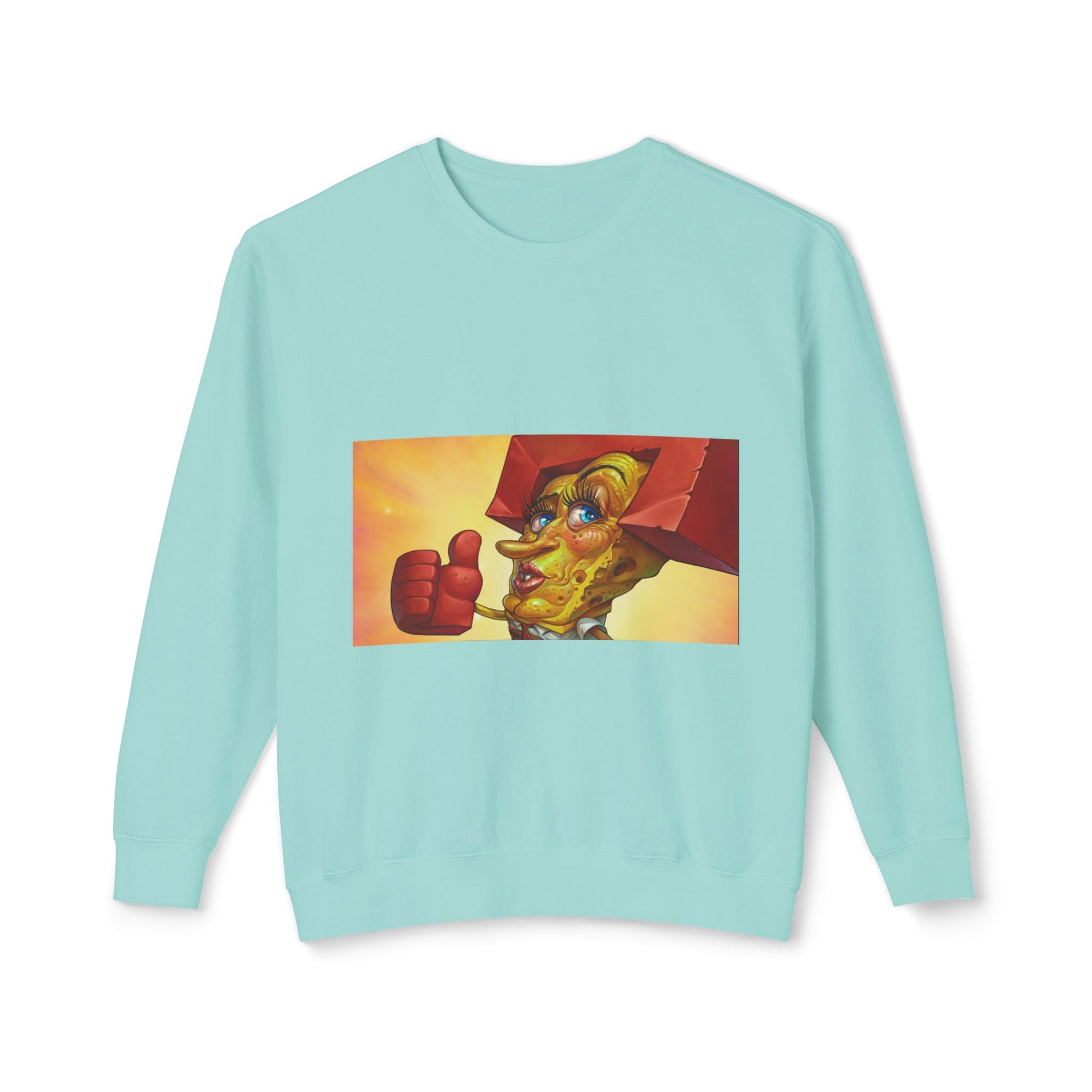 Vibrant Art Sweatshirt, Unisex Lightweight Crewneck, Casual Artwear, Unique Gift for Art Lovers, Perfect for Any Season