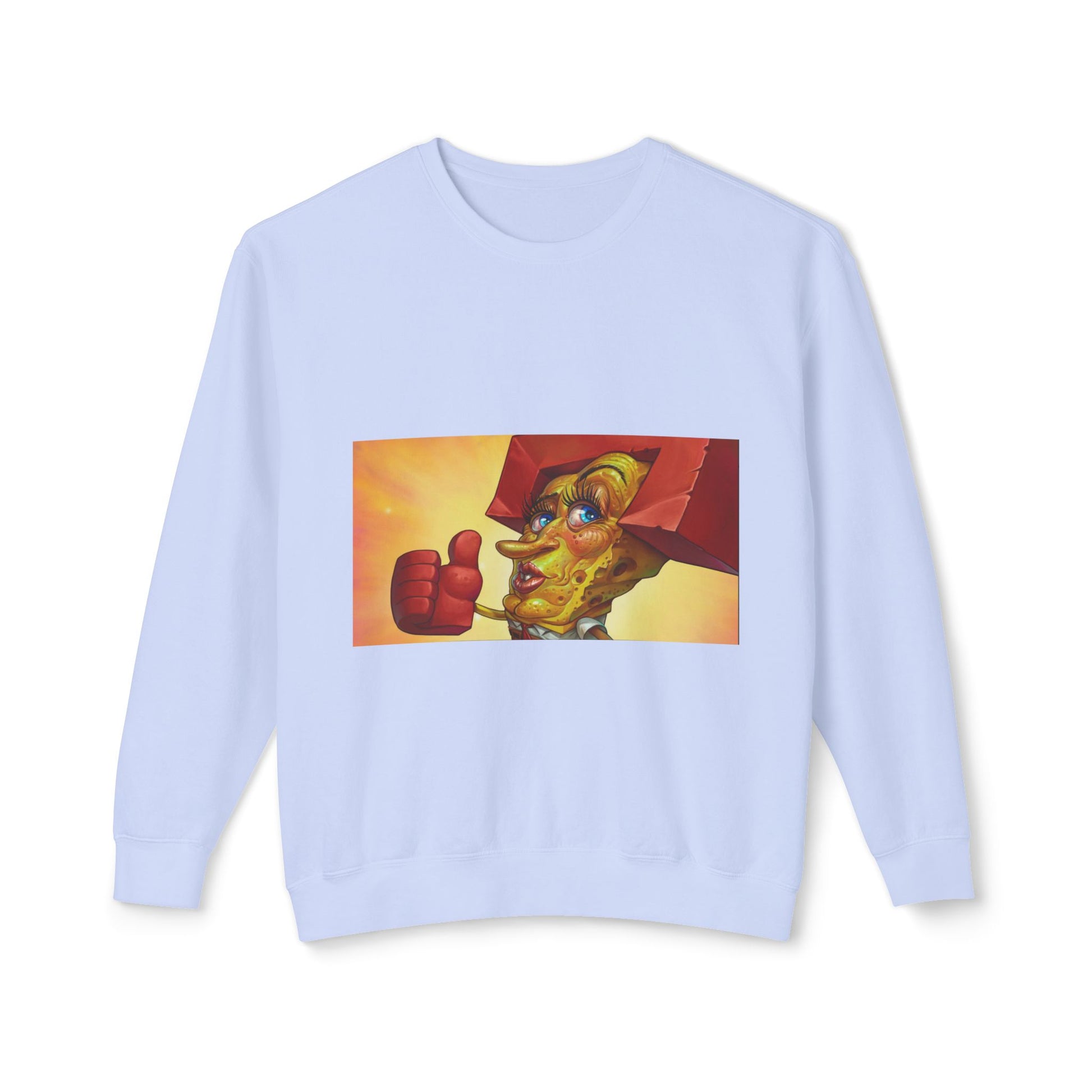 Vibrant Art Sweatshirt, Unisex Lightweight Crewneck, Casual Artwear, Unique Gift for Art Lovers, Perfect for Any Season