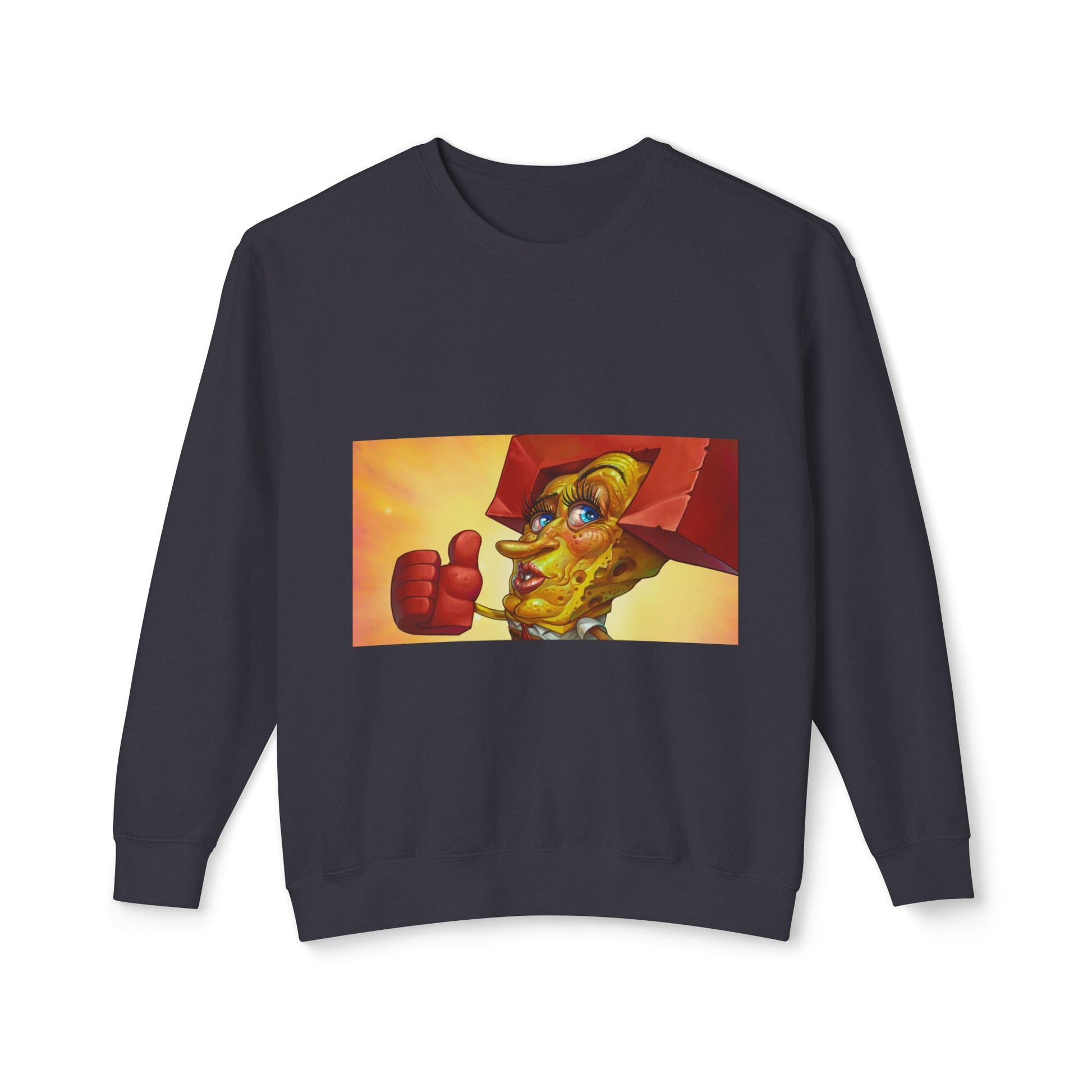Vibrant Art Sweatshirt, Unisex Lightweight Crewneck, Casual Artwear, Unique Gift for Art Lovers, Perfect for Any Season